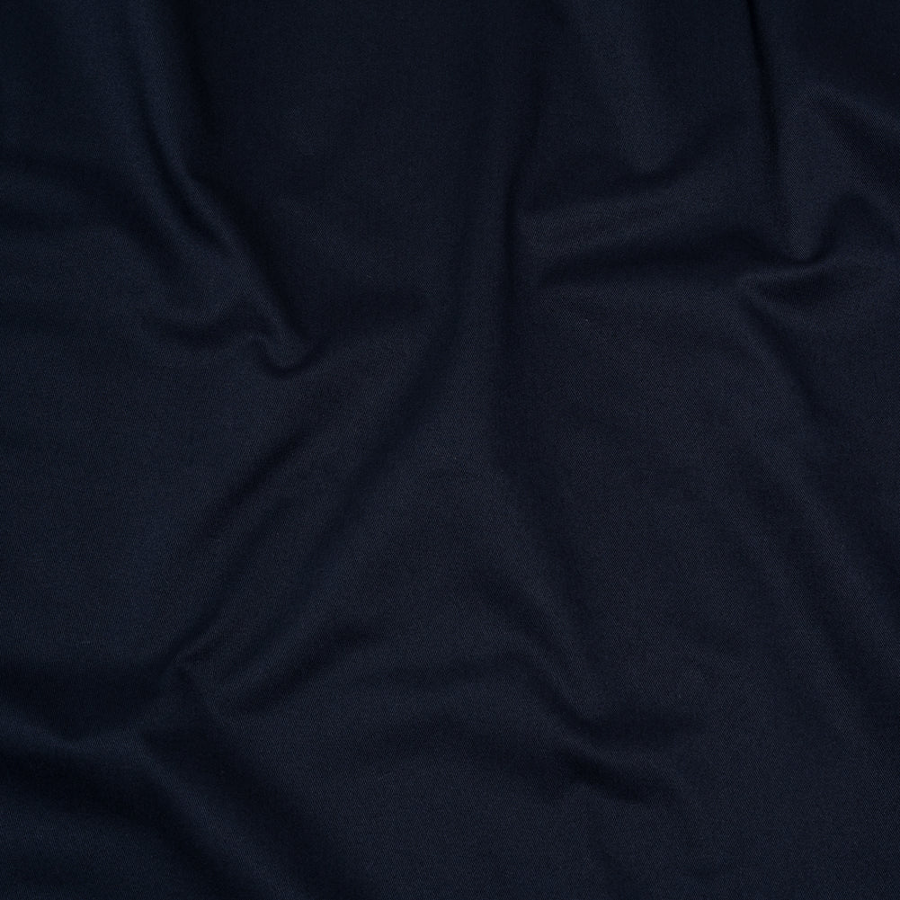 Image of Carbon Brushed Stretch Khaki Twill - Navy - Averill Collection