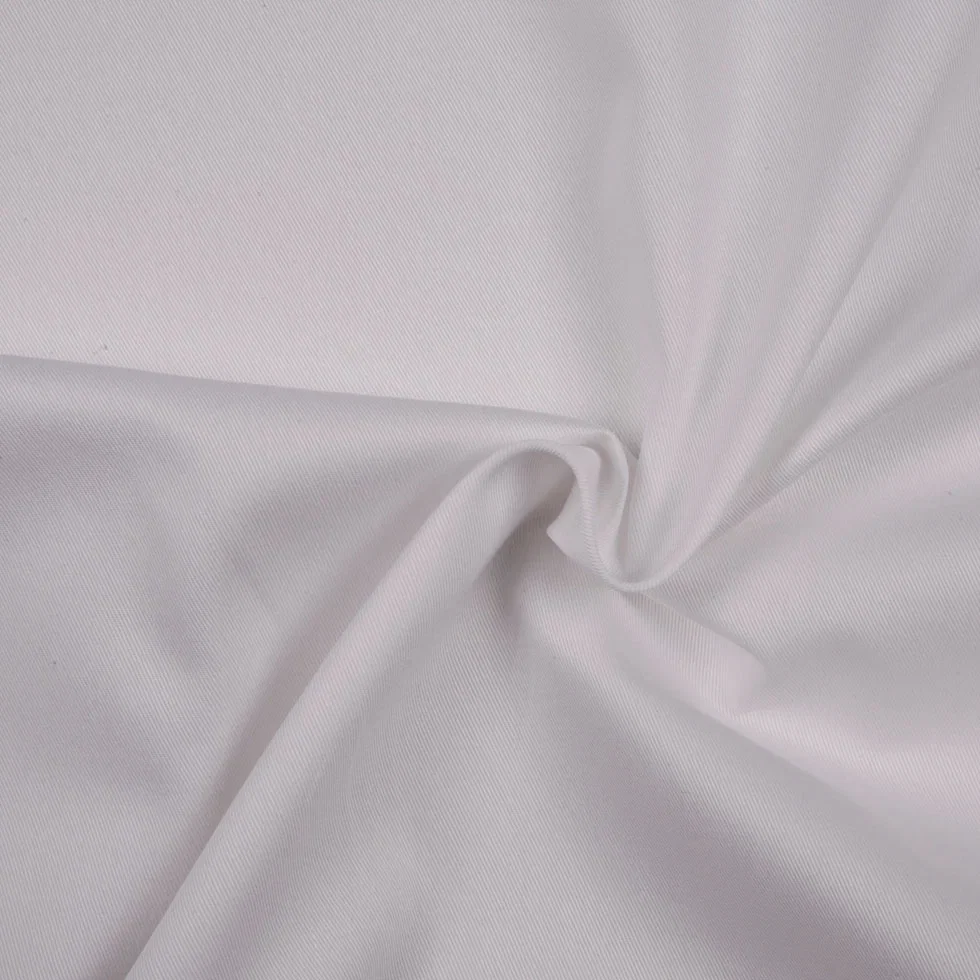 Image of Organic Cotton Twill - White - Stratton Collection