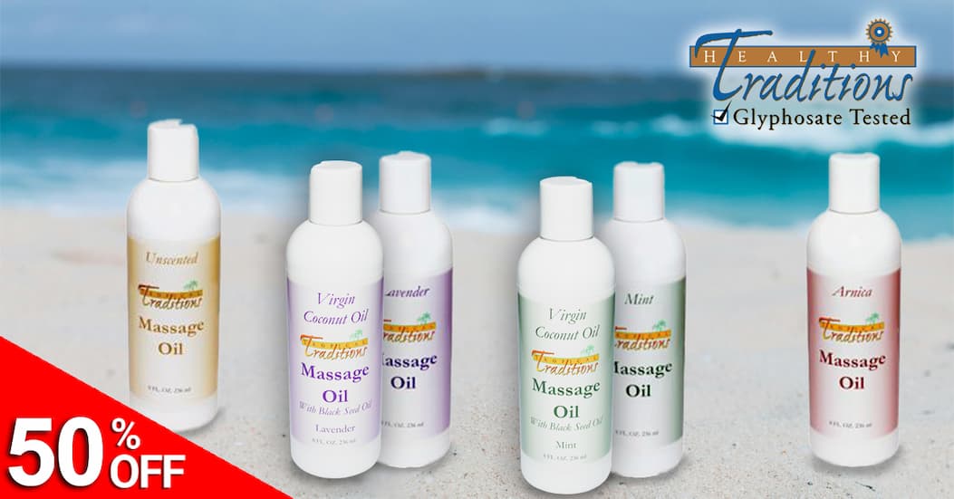 50% OFF Massage Oils