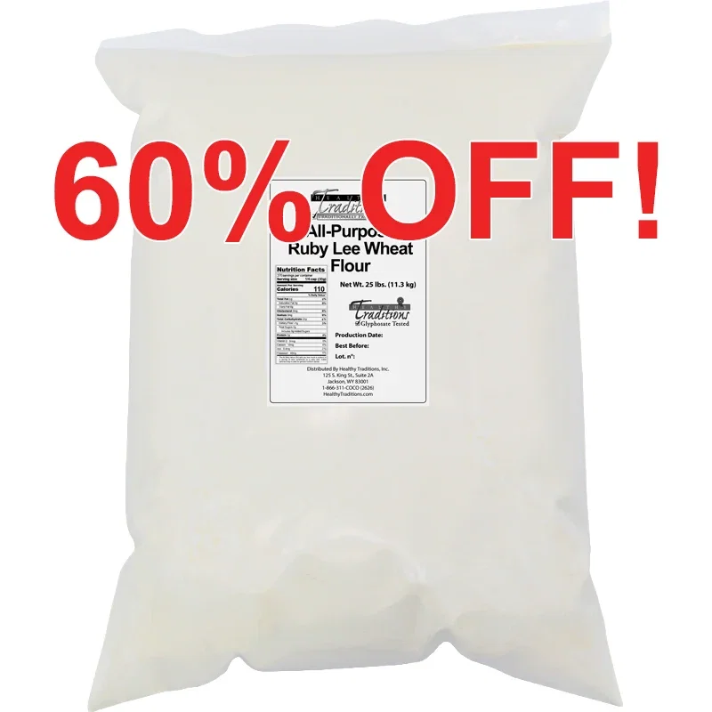 Image of All-Purpose Ruby Lee Wheat Flour - 25 lb. Bag
