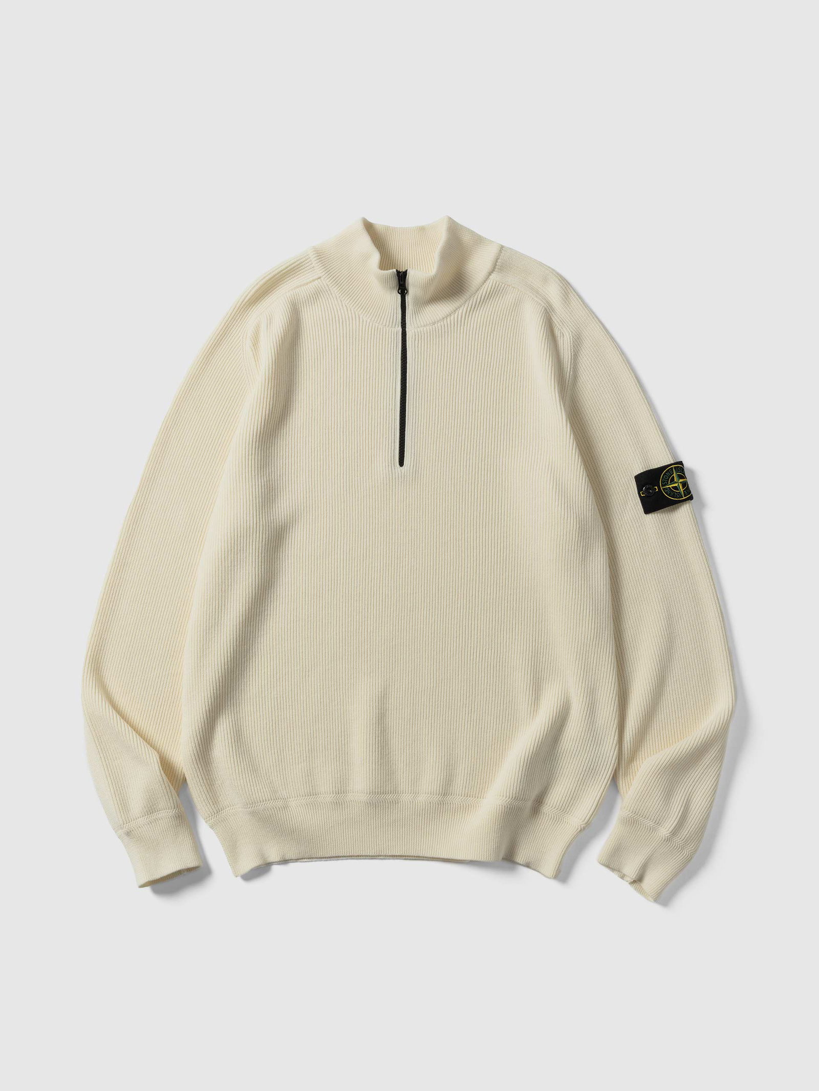 Image of LS Knit Polo Ivory