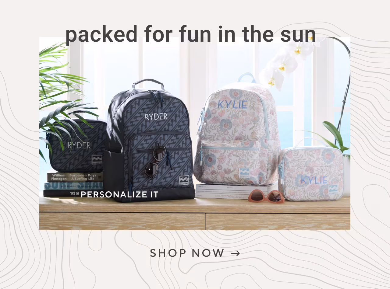 Packed for fun in the sun