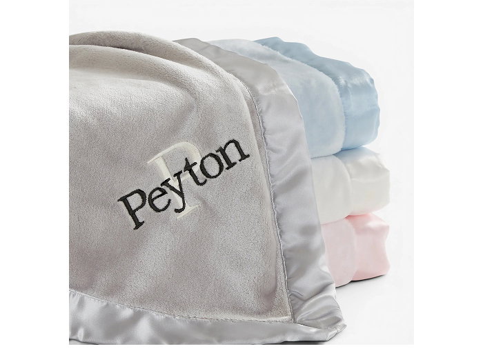 Personalized Blue Baby Boy Blankets