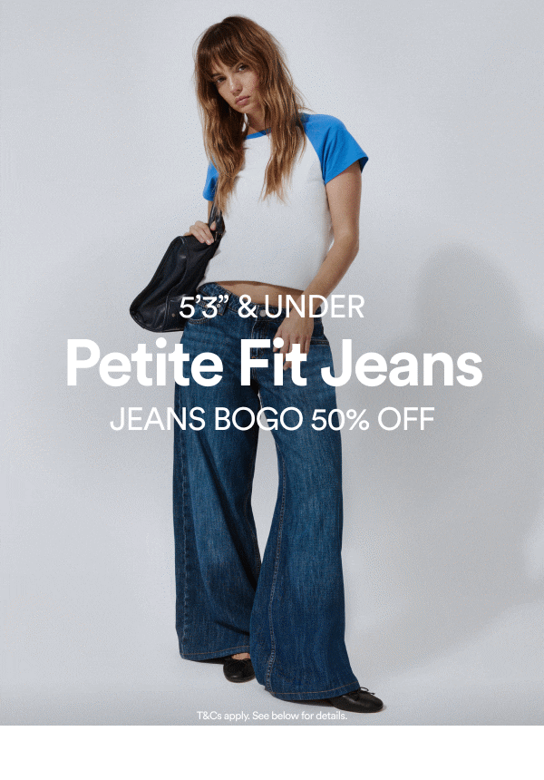 5'3 & UNDER Petite Fit Jeans JEANS BOGO 50% OFF