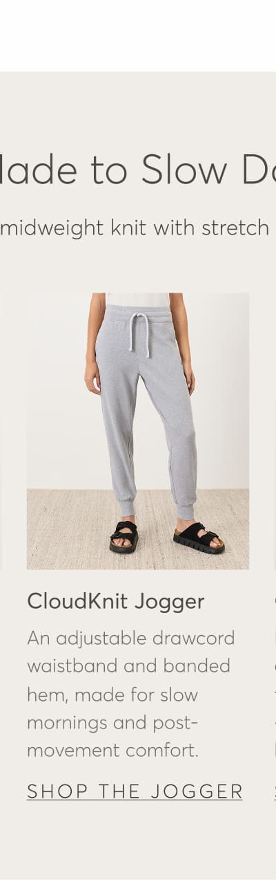 Organic CloudKnit Jogger