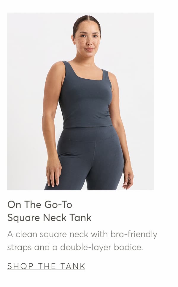 Organic On The Go-To Square Neck Tank
