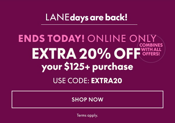 20% Off $125+