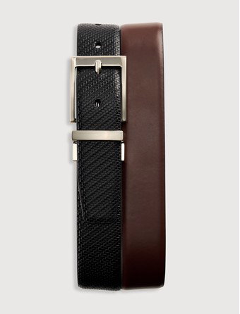 Reversible Basketweave Belt