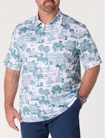 Printed Sankaty Performance Polo Shirt