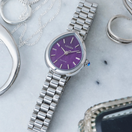 Citizen Eco-Drive L Rainell Purple Dial EM1200-55X