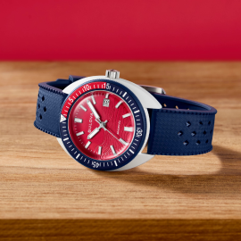Bulova Snorkel Sail 4th Special Edition Red Dial Men's Watch 98B474