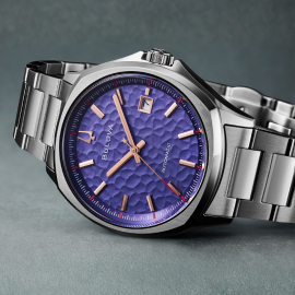 Bulova Tony Bennett NYC Purple Dial Automatic Watch 96B484
