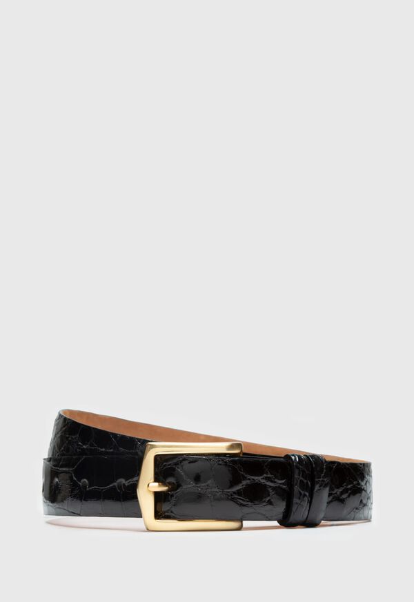 Image of GLAZED ALLIGATOR BELT