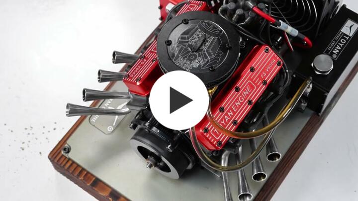 TOYAN V8 Engine FS-V800WGPC 28cc OHV Gasoline Engine - Build Your Own V8 Engine - V8 Engine Model Kit That Works