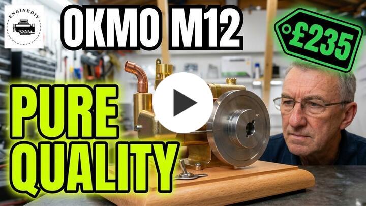 M12 1.6cc Mini 4 Stroke Retro Water-cooled Gasoline Gas Engine for Gift Collection