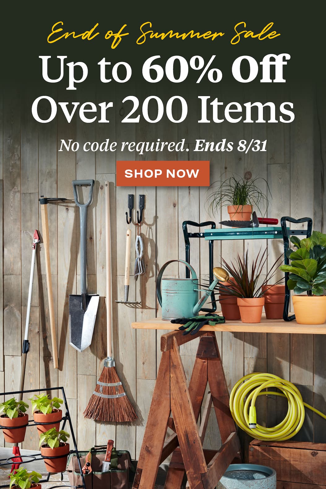 End of Summer Sale: Up to 60% Off on over 200 items