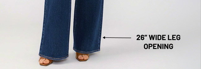 26” wide leg opening