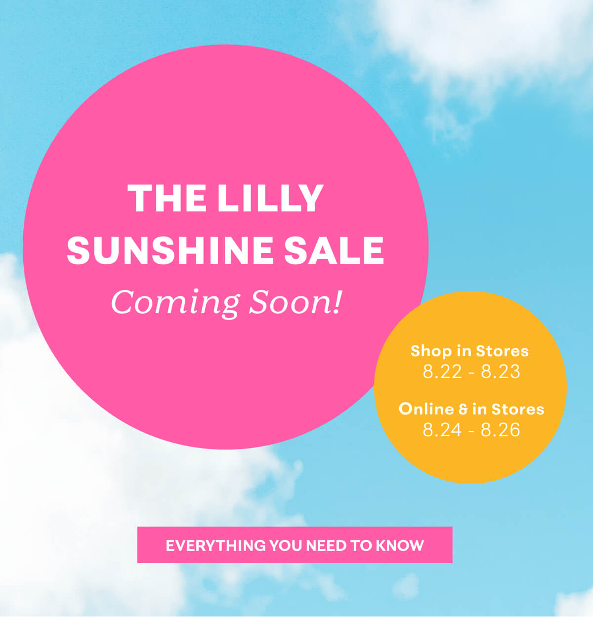 The Lilly Sunshine Sale