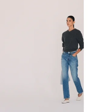 Cynthia High Rise Straight Jeans
