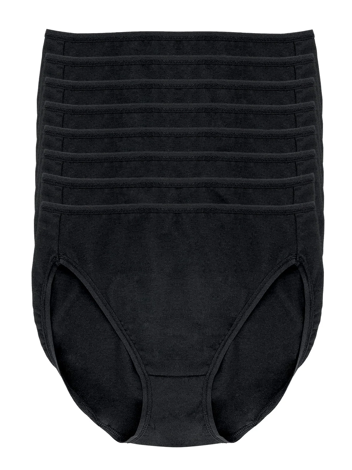 Image of Cotton Modal Full Coverage Hi-Cut 8-Pack