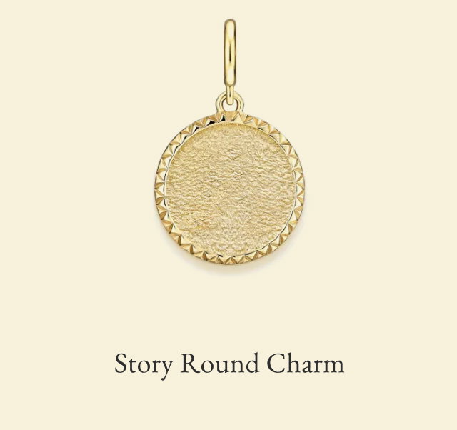 Story Round Charm