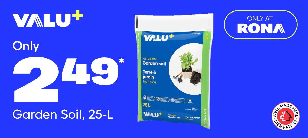 ONLY $2.49* Garden Soil, 25-L