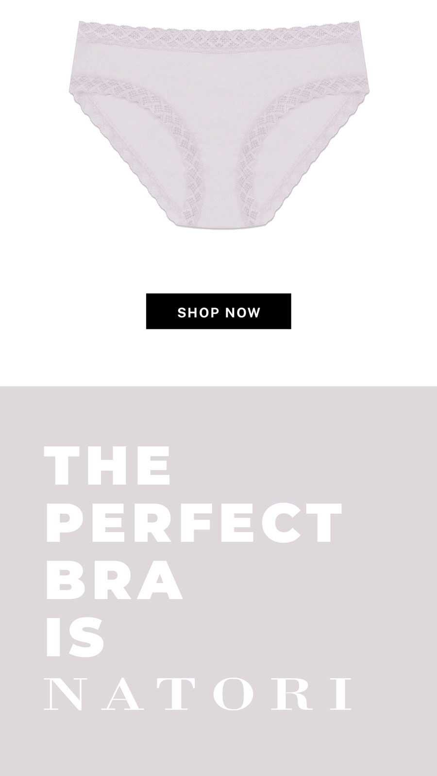 Wear it with the matching underwear in Luster.