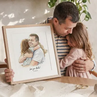 Daddy and Me Illustration