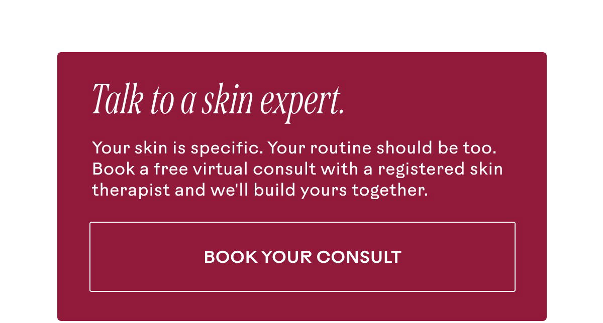 Talk to a skin expert
