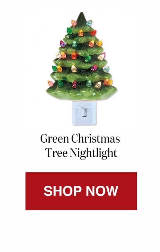 Green Christmas Tree Nightlight [Click here to Shop Now]