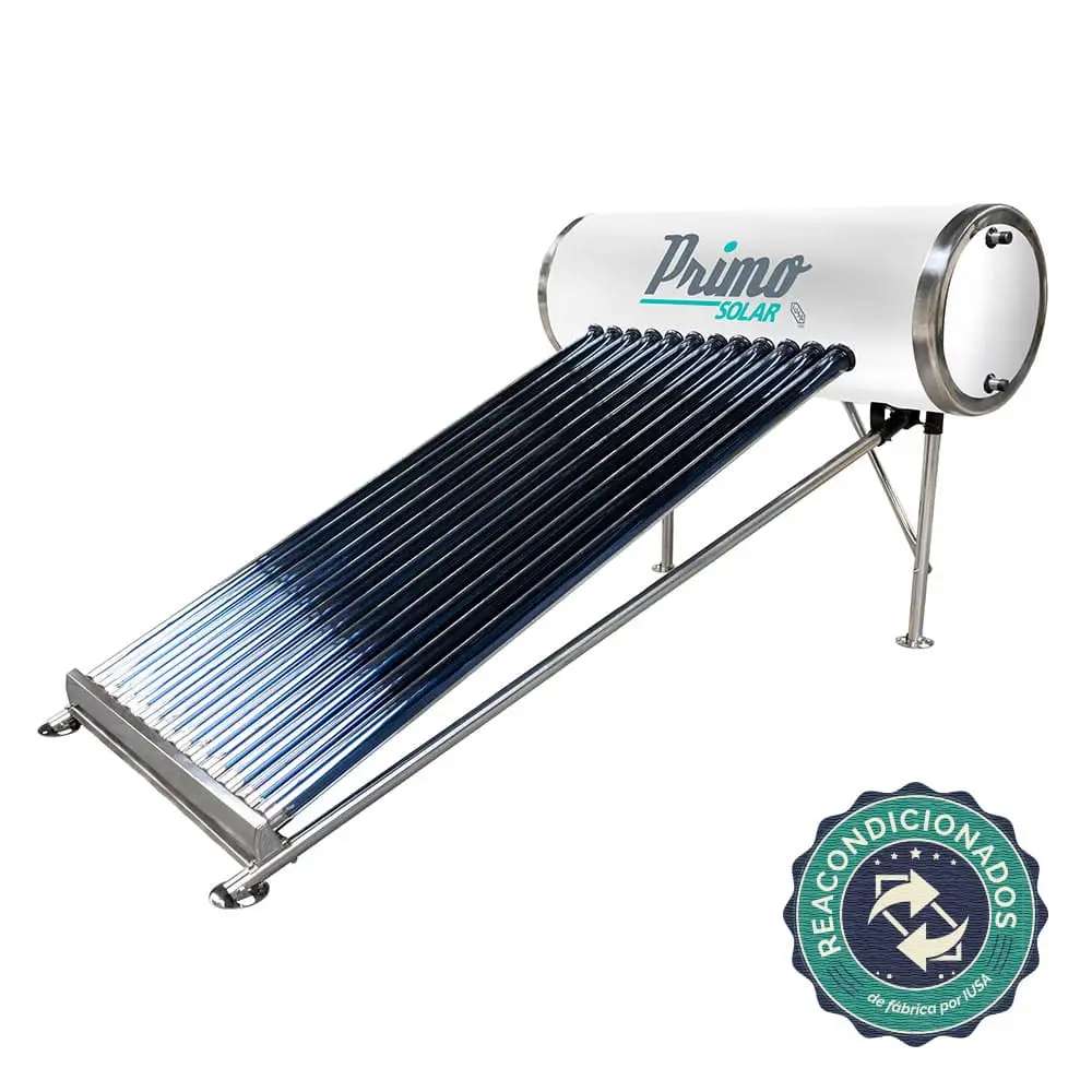 Calentador solar primo reacondicionado de 12 tubos 180 l