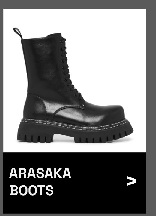 Arasaka Double Rand Military Boots - Black