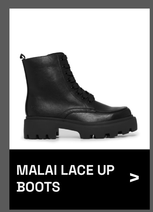Malai Lace up Boots - Black