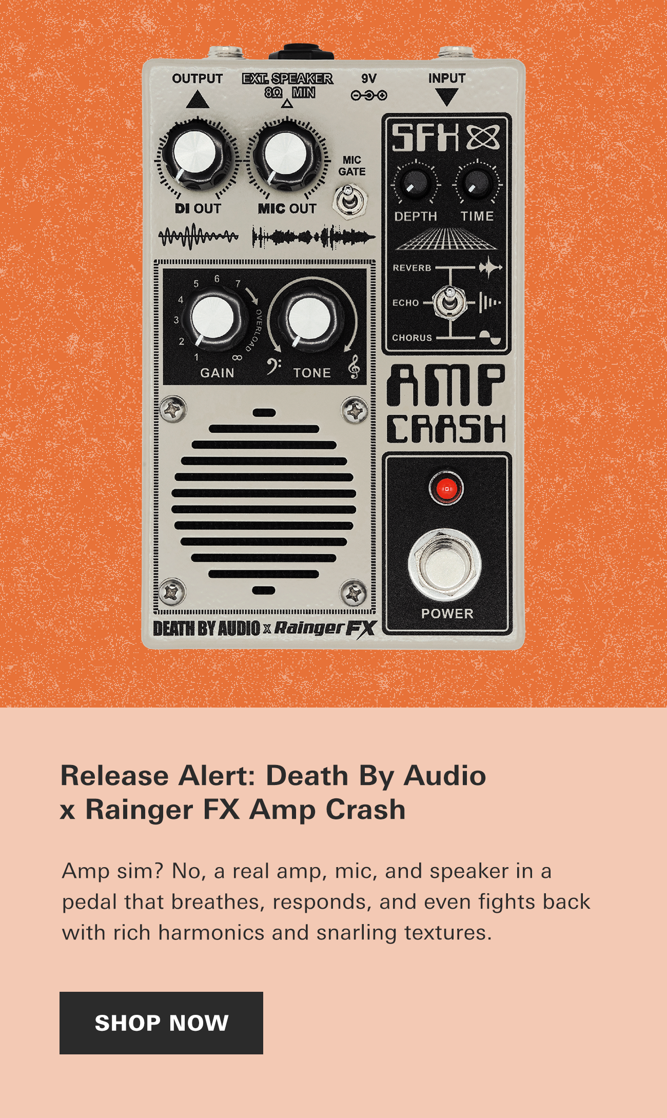 Release Alert: Death By Audio x Rainger FX Amp Crash