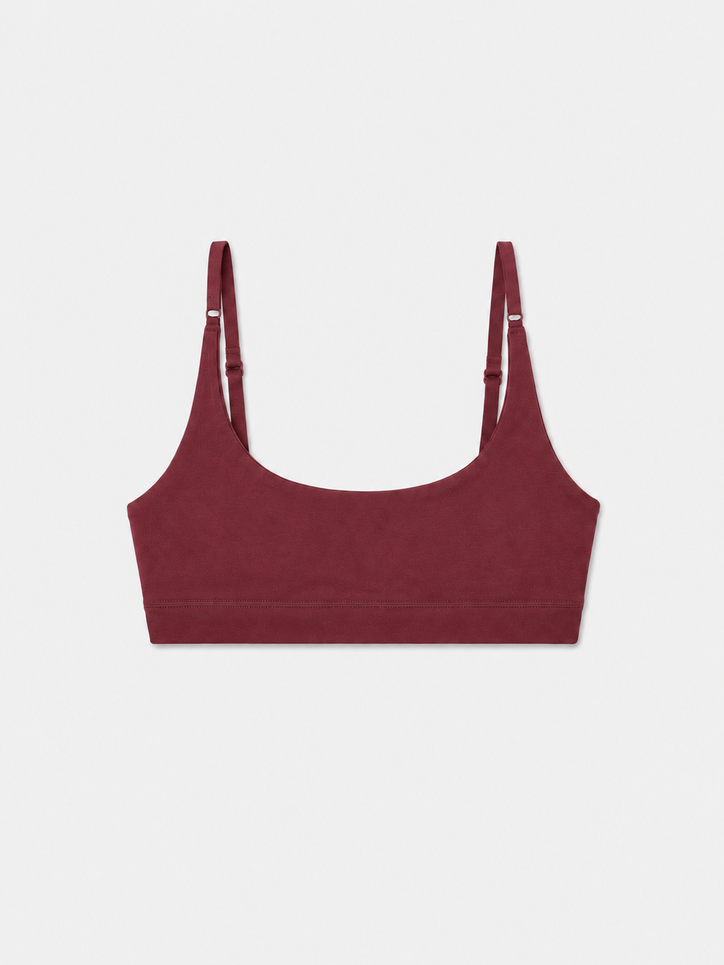 Organic Stretch Scoop Bra in Mulberry