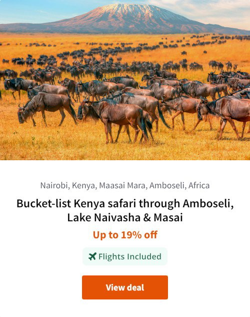 Bucket-list Kenya safari through Amboseli, Lake Naivasha &amp; Masai