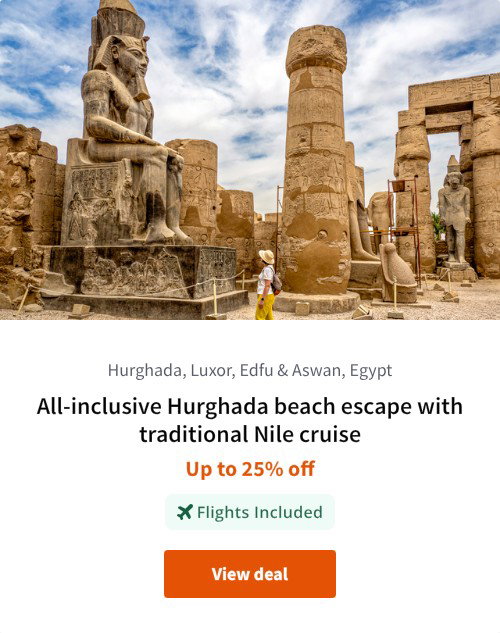All-inclusive Hurghada beach escape with traditional Nile cruise