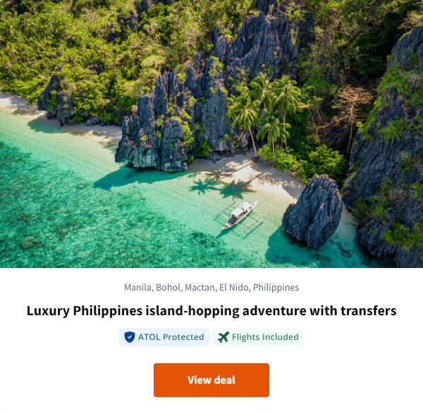 Luxury Philippines island-hopping adventure with transfers