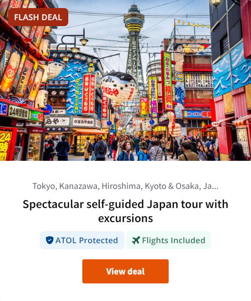Spectacular self-guided Japan tour with excursions