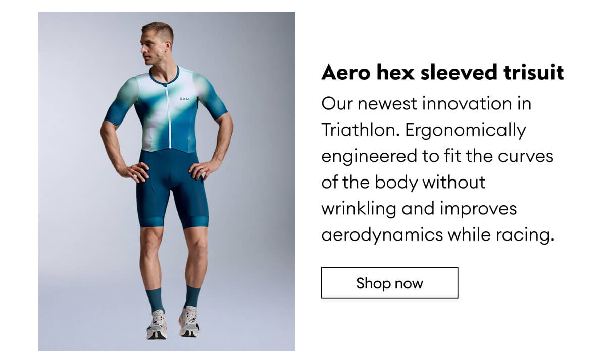 Aero hex sleeved trisuit | Shop now 