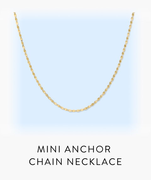 Mini Anchor Chain Necklace.