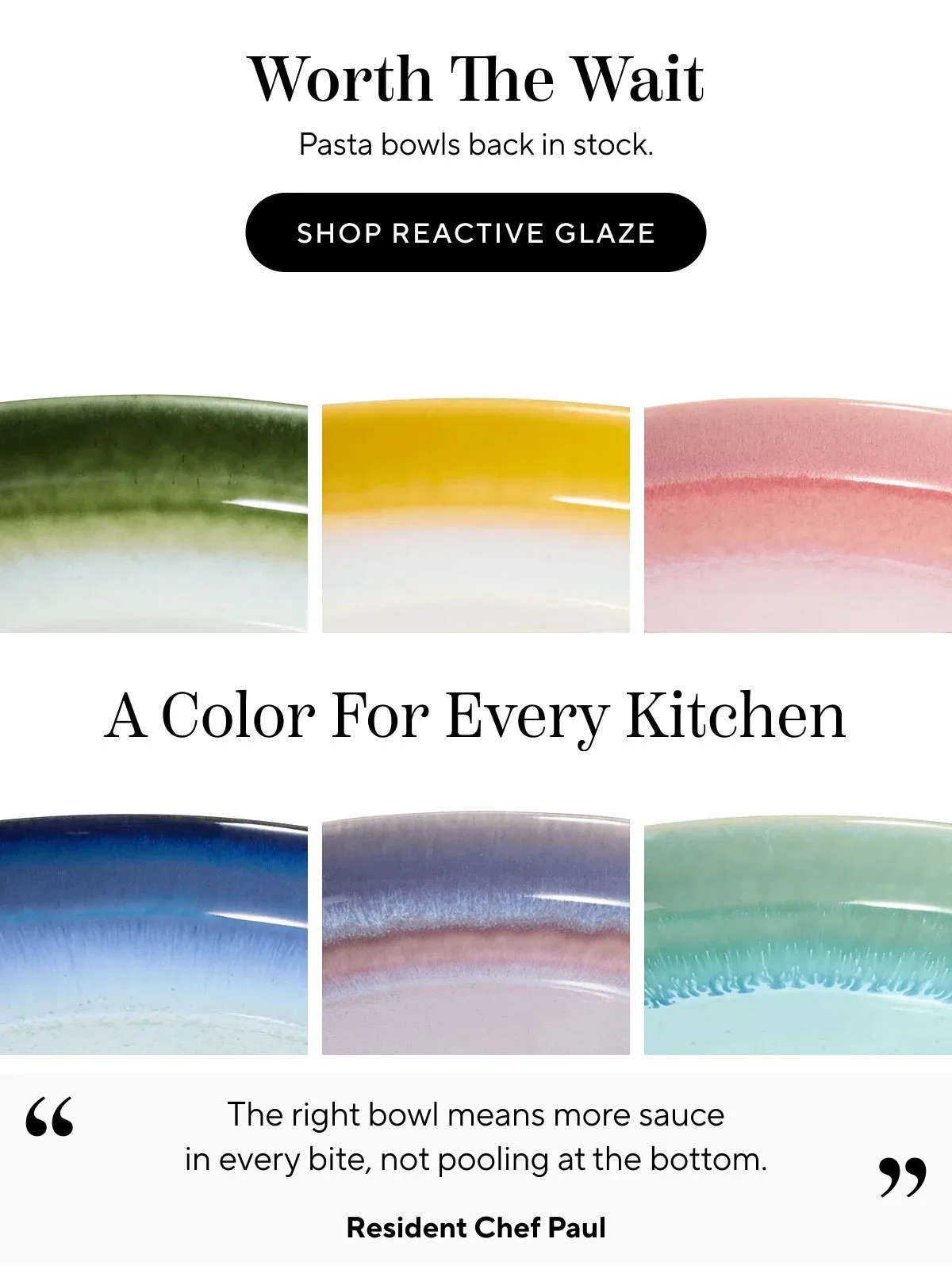 Glazed Pasta Bowl