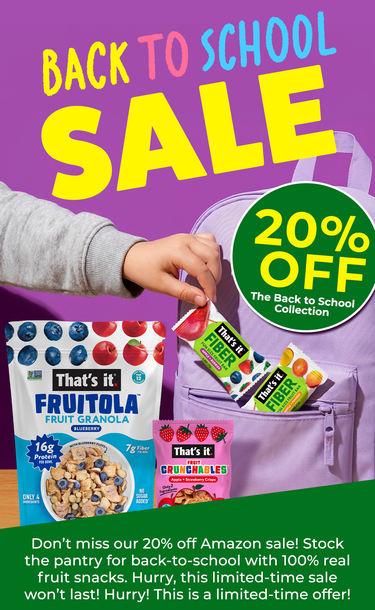 Back to School Sale 20% Off