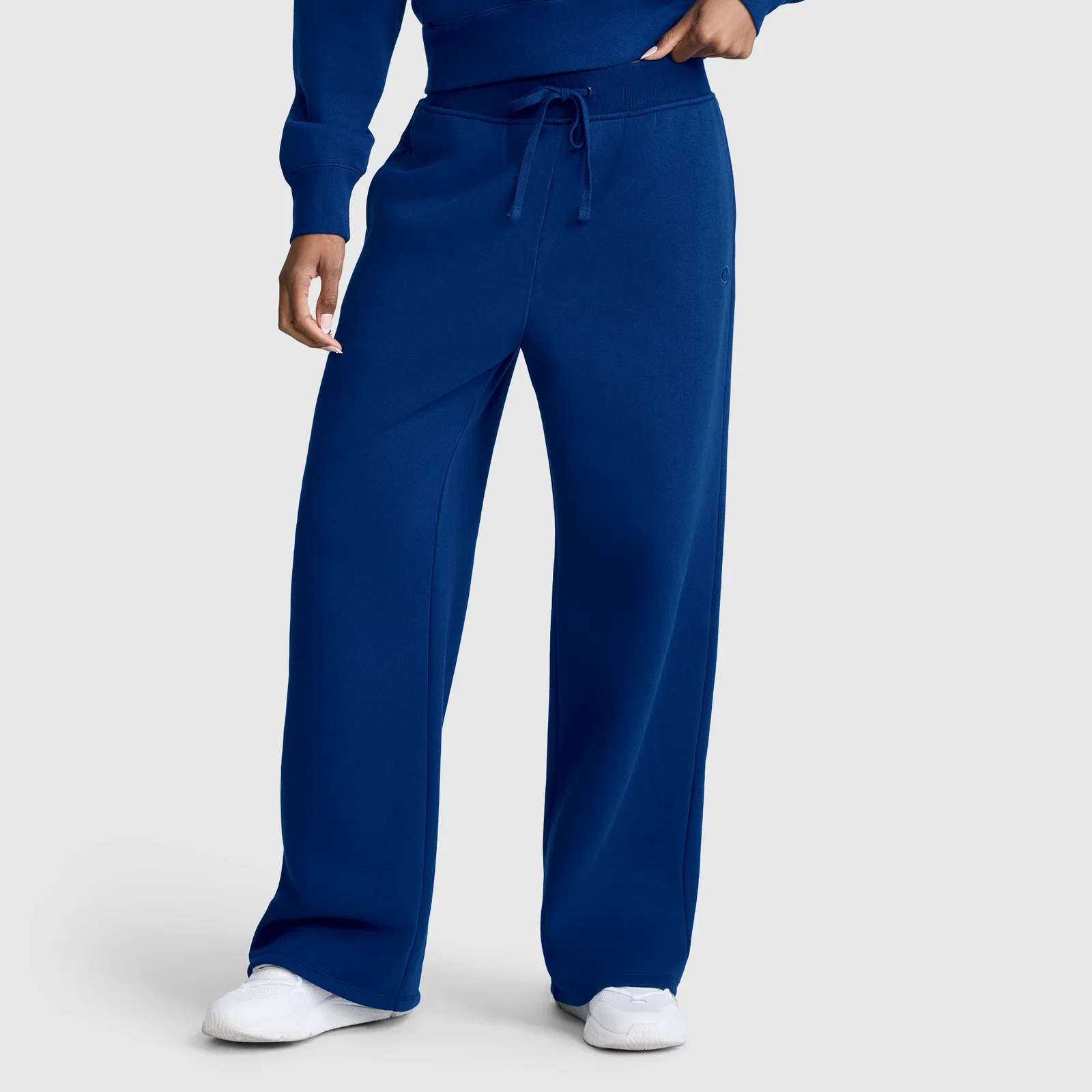 Image of Wide Leg Fleece Sweatpants, C Logo