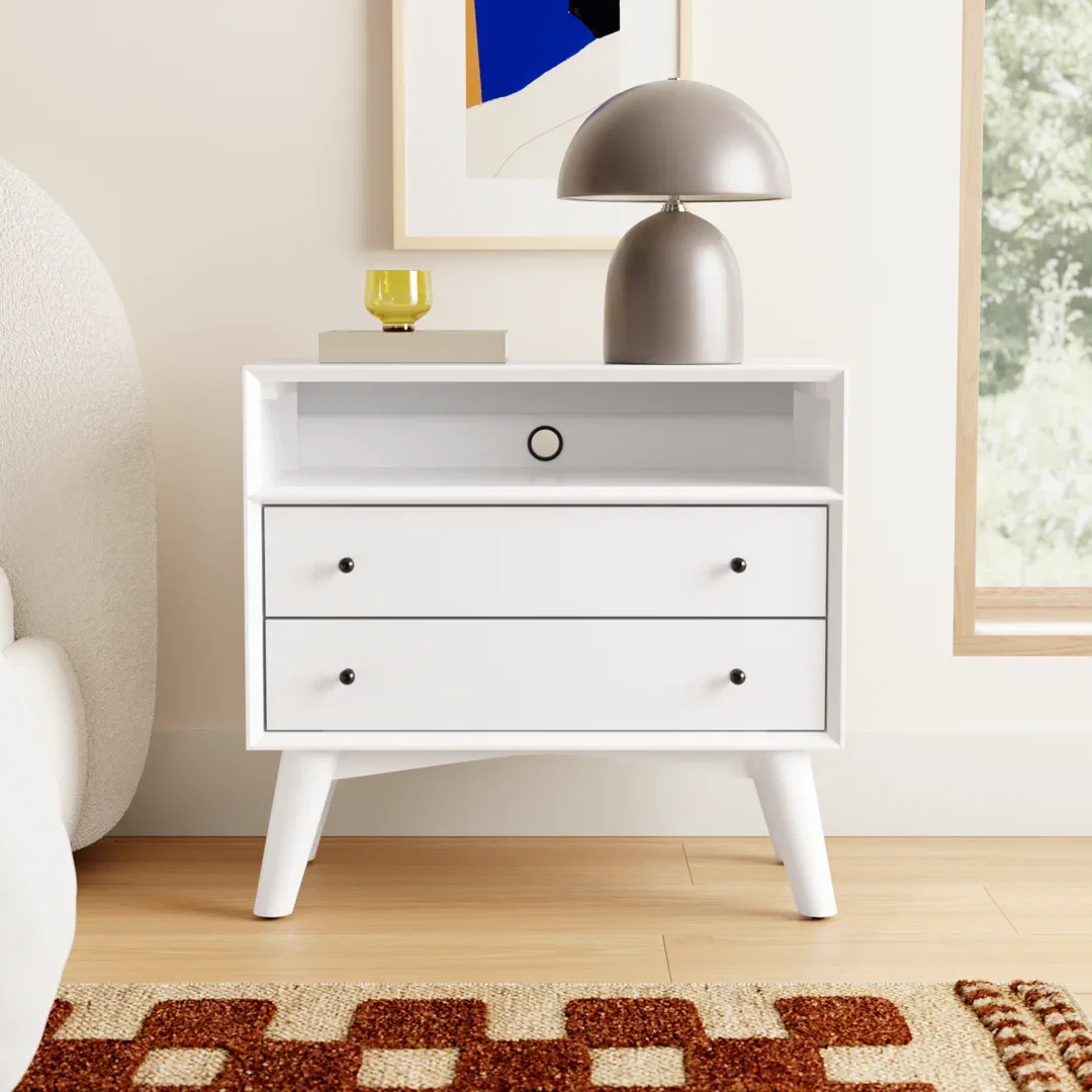 Williams Mahogany Nightstand with Shelf
