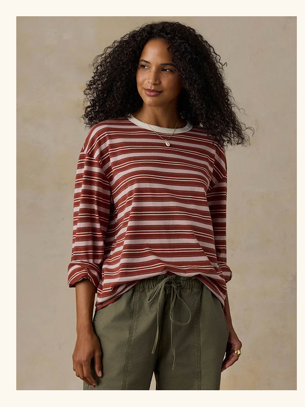 Sunwashed Long-Sleeve Retro Tee