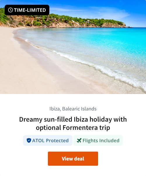 Dreamy sun-filled Ibiza holiday with optional Formentera trip