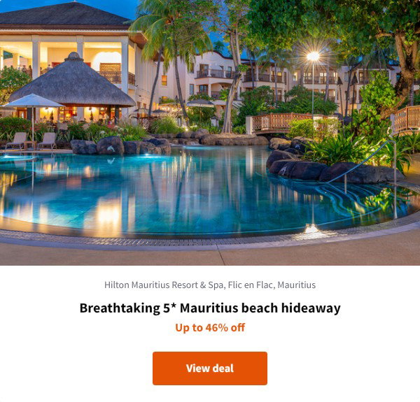 Breathtaking 5* Mauritius beach hideaway