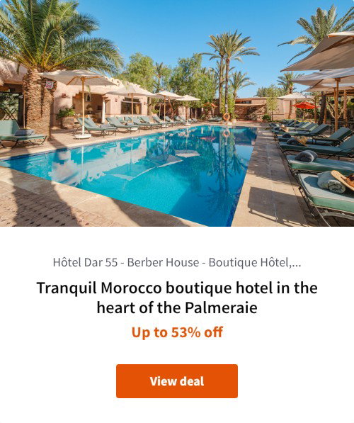 Tranquil Morocco boutique hotel in the heart of the Palmeraie