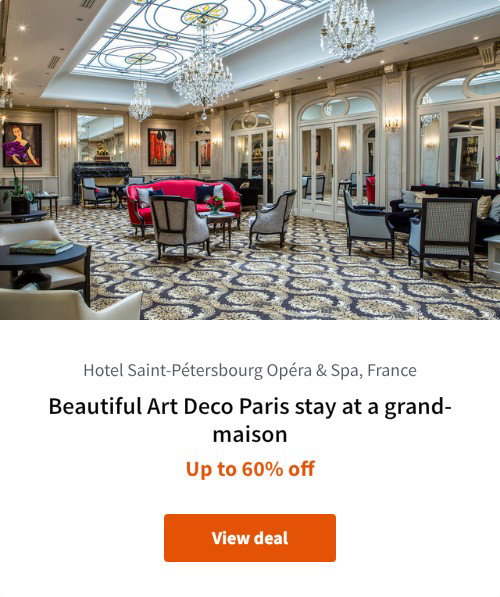 Beautiful Art Deco Paris stay at a grand-maison